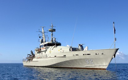 Naval vessel in Palawan waters